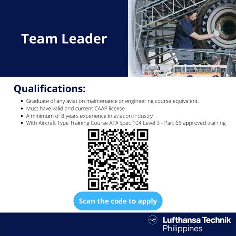 Lufthansa Technik Philippines, Inc. is hiring! We are looking for .